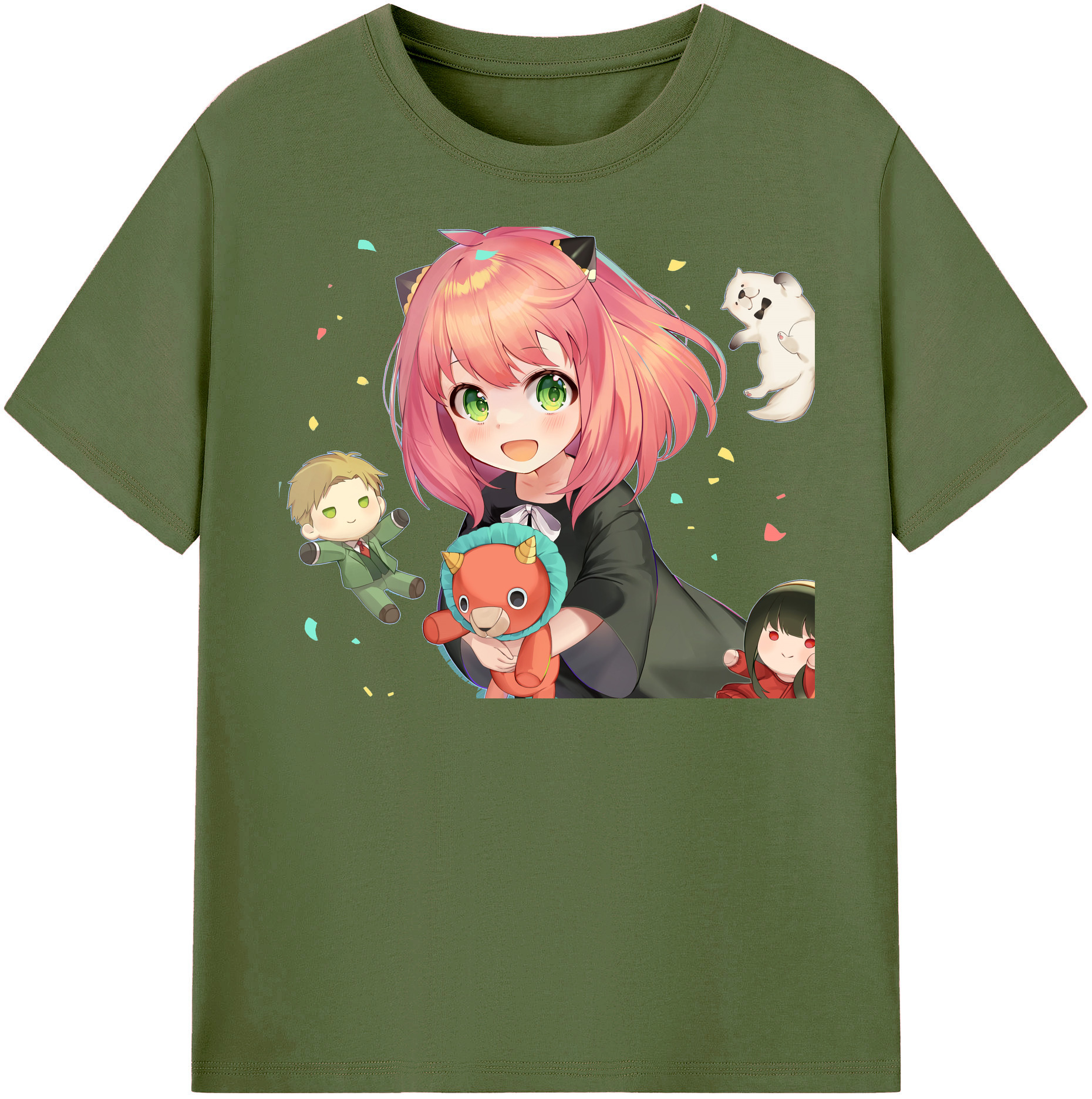 （画像用） SPY×FAMILY间谍家家酒 綿100％半袖Tシャツ（フロントプリント）